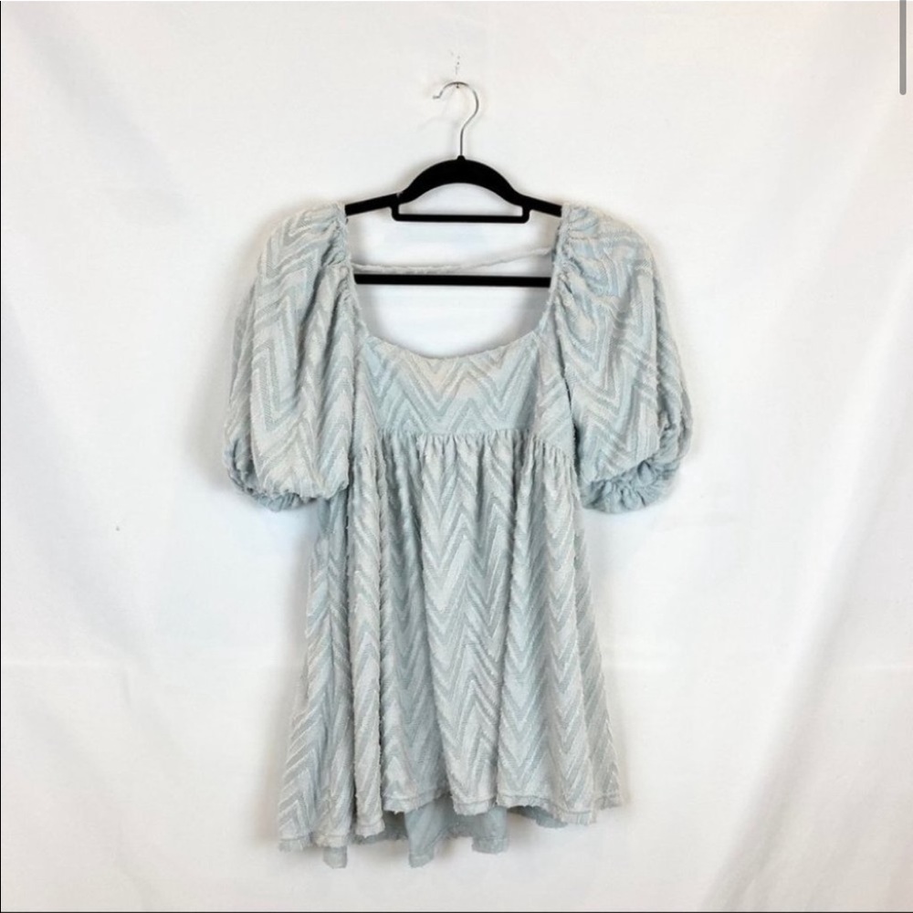 Free People Wavy Baby Tunic Mini Dress